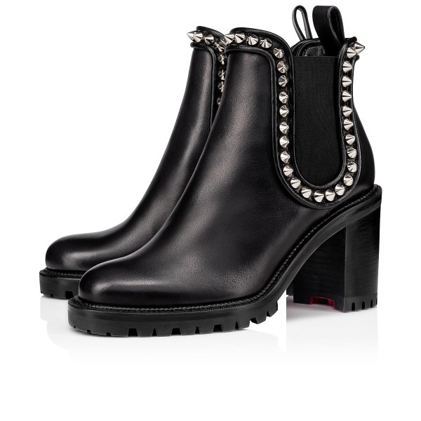 Christian Louboutin Capahutta Ankelstøvler Dame Sort Sølv | rj3Lu7jV