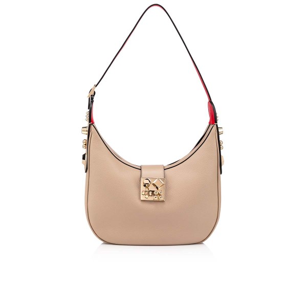 Christian Louboutin Carasky Small Crossbody Taske Dame Beige | mqDG5riM