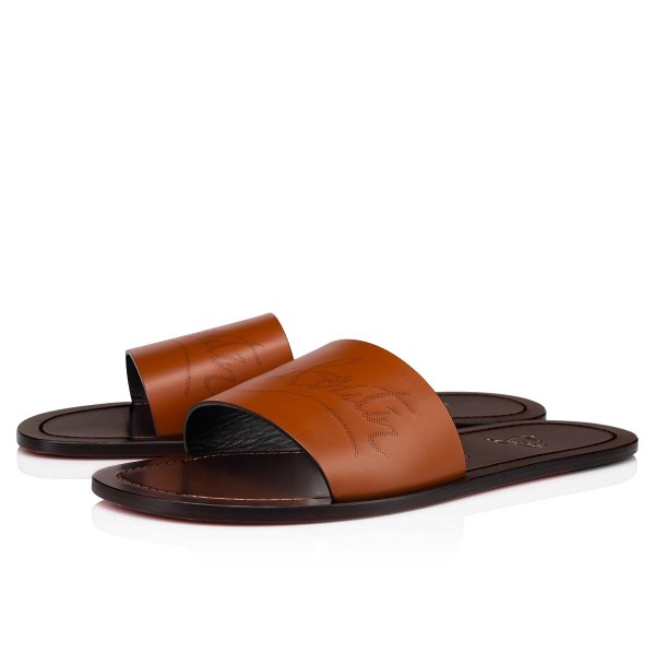 Christian Louboutin Coolraoul Sandaler Herre Brune | CGx7TfEq