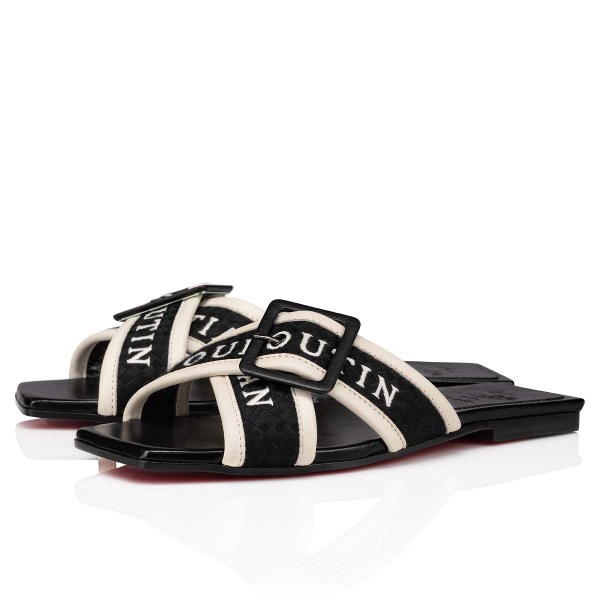 Christian Louboutin Crossimule Mules Dame Sort | Fczi81HB