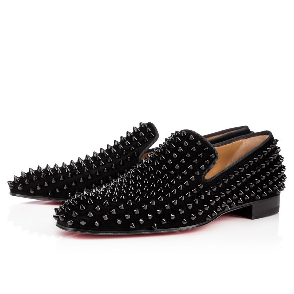 Christian Louboutin Dandelion Spikes Loafers Herre Sort | Sm6h5JF5