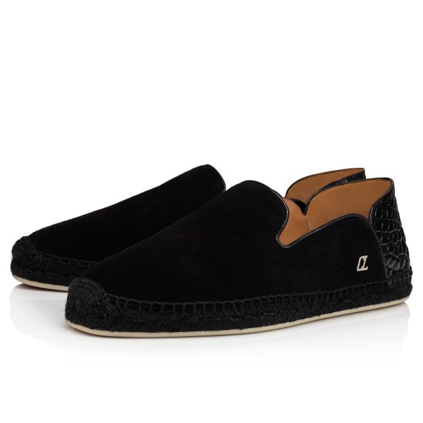 Christian Louboutin Espadon Espadrillos Herre Sort | DonXpur8