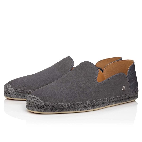 Christian Louboutin Espadon Espadrillos Herre Grå | Ulz6apgS