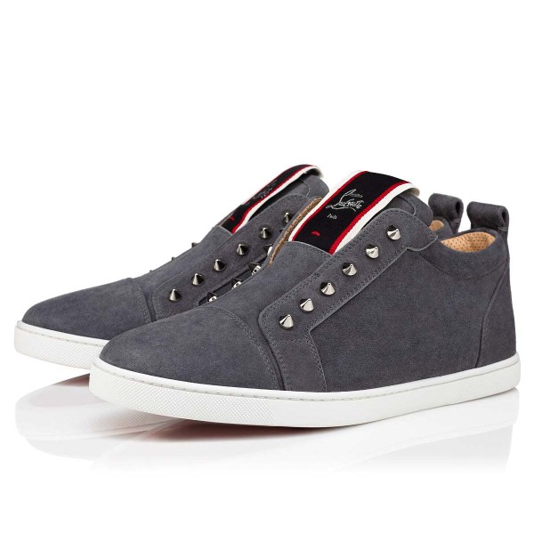 Christian Louboutin F.A.V Fique A Vontade Sneakers Herre Grå | Ir9wiAqg
