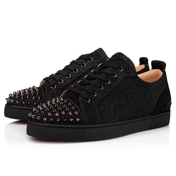 Christian Louboutin Fun Louis Junior Spikes Sneakers Herre Sort Sort | e4xJFAtq