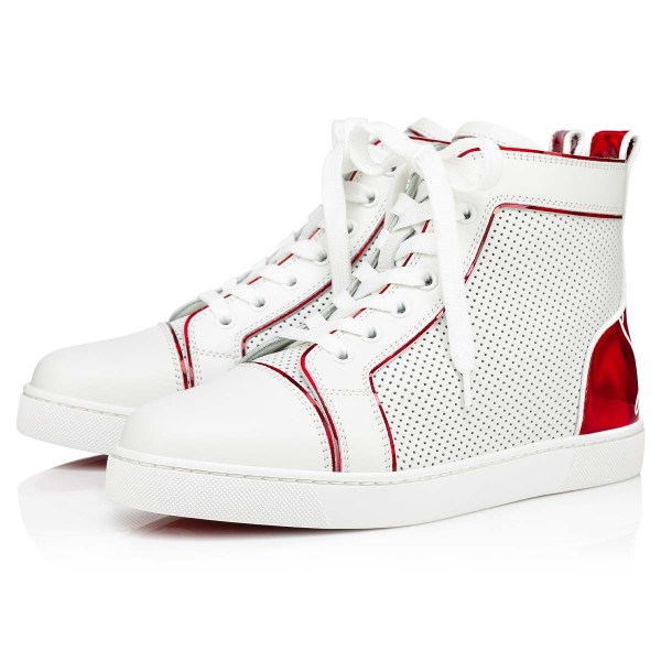 Christian Louboutin Fun Louis Sneakers Dame Hvide | u2cUVPke