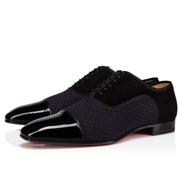 Christian Louboutin Greggo Snøresko Herre Sort | J86czug0