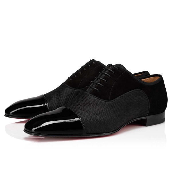 Christian Louboutin Greggo Snøresko Herre Sort | NtIHYqo9
