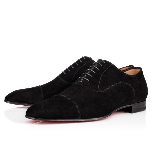Christian Louboutin Greggo Snøresko Herre Sort | q8D3I261