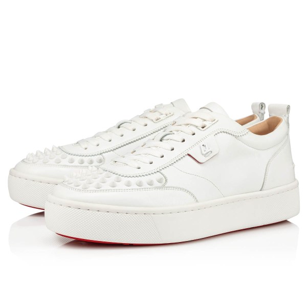 Christian Louboutin Happyrui Spikes Sneakers Herre Hvide | zX5flRz7