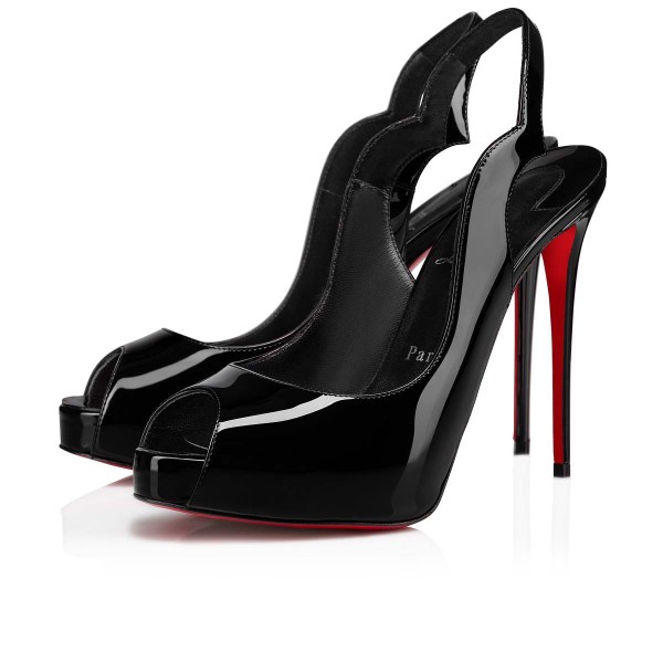 Christian Louboutin Hot Chick Sling Alta Stiletter Dame Sort | jsbqQpTc