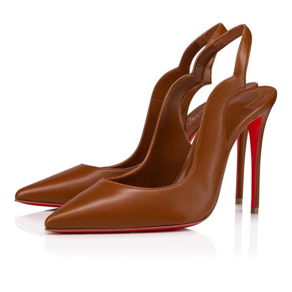 Christian Louboutin Hot Chick Sling Pumps Dame Beige | EeUszTQi