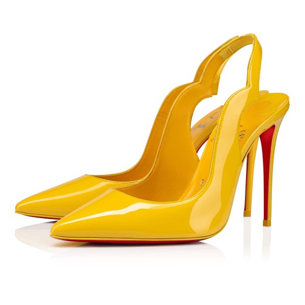 Christian Louboutin Hot Chick Sling Pumps Dame Gul | mx8GEm82