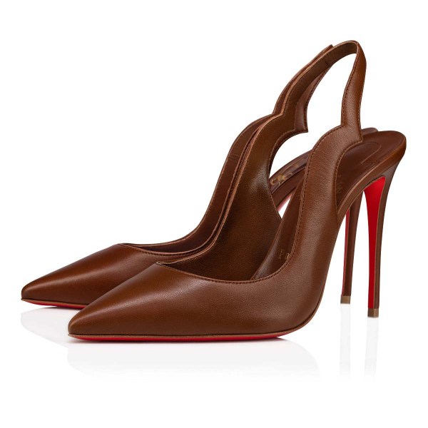 Christian Louboutin Hot Chick Sling Pumps Dame Beige | o4nfmslA