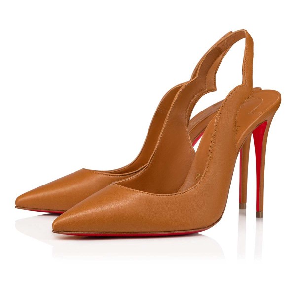 Christian Louboutin Hot Chick Sling Pumps Dame Beige | oHhnAHpW