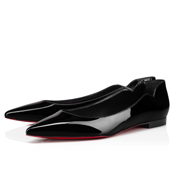 Christian Louboutin Hot Chickita Flade Sko Dame Sort | qTZ43xZc