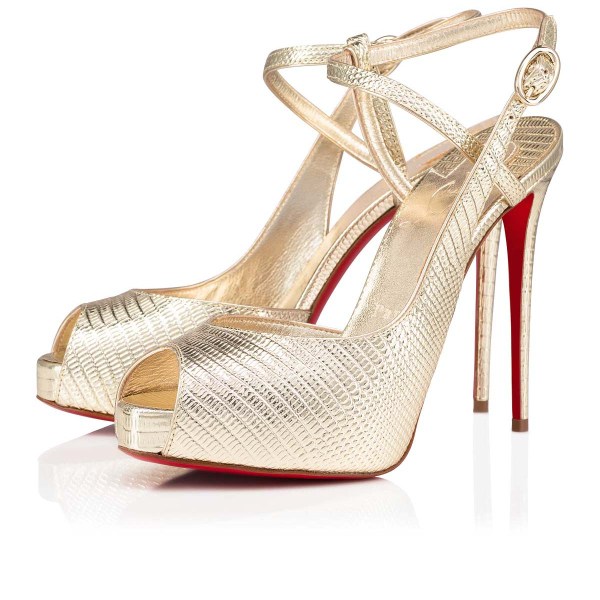 Christian Louboutin Jenlove Alta Stiletter Dame Guld | 0NXxt8Pa