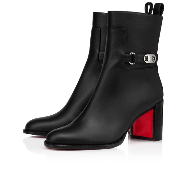 Christian Louboutin Lock Booty Ankelstøvler Dame Sort Sort | 2Yu8BR9k