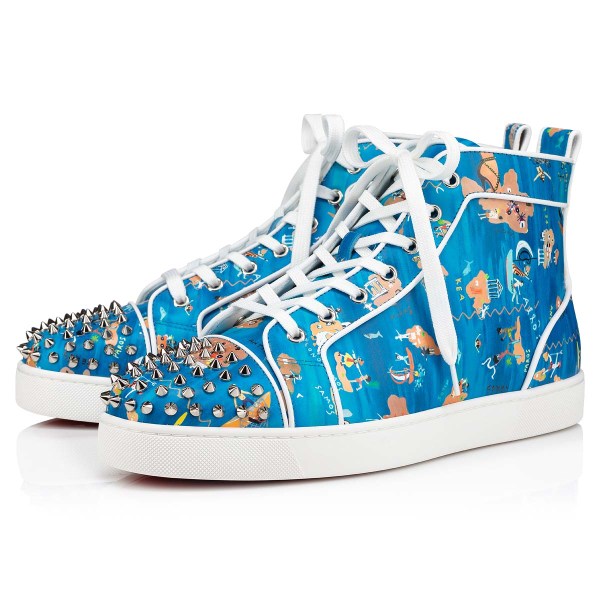 Christian Louboutin Lou Spikes Sneakers Herre Flerfarvede | IFTJDuGd