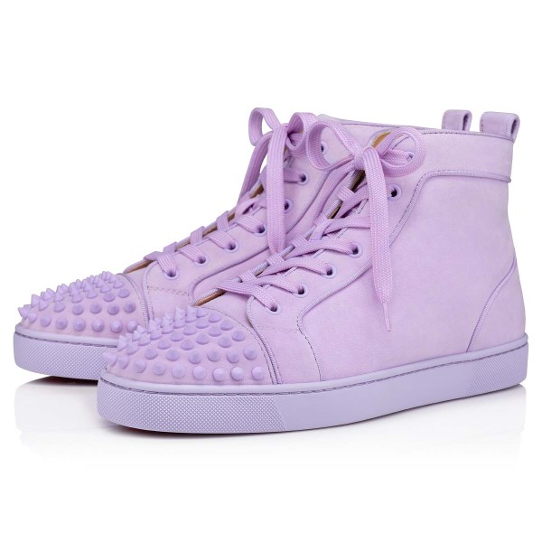 Christian Louboutin Lou Spikes Sneakers Herre Lilla | Wy9R26Hf