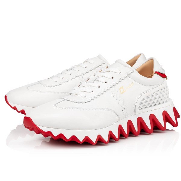 Christian Louboutin Loubishark Man Sneakers Herre Hvide | uHbszAVQ