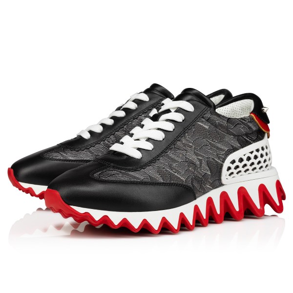 Christian Louboutin Loubishark Sneakers Dame Sort | H5f6fhzO