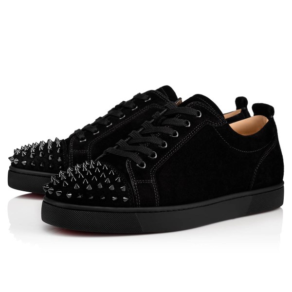 Christian Louboutin Louis Junior Spikes Sneakers Herre Sort | 6VzPXPDP