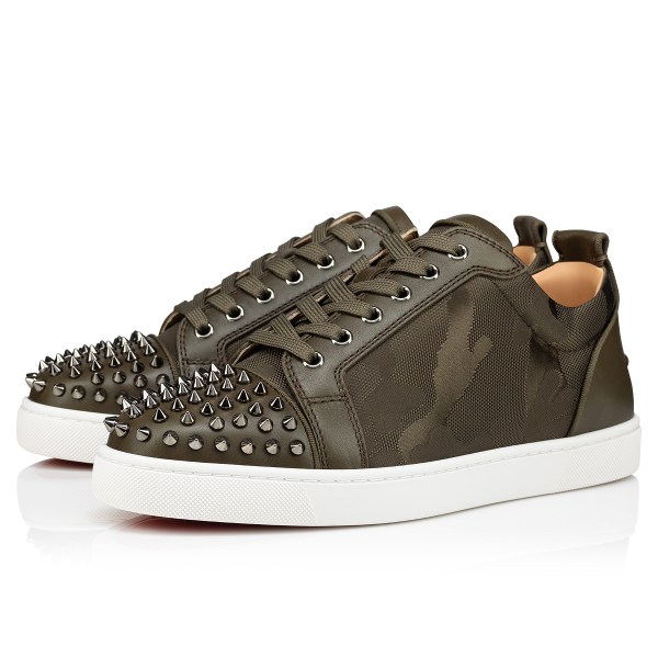 Christian Louboutin Louis Junior Spikes Sneakers Herre Brune | YwU4XpMq