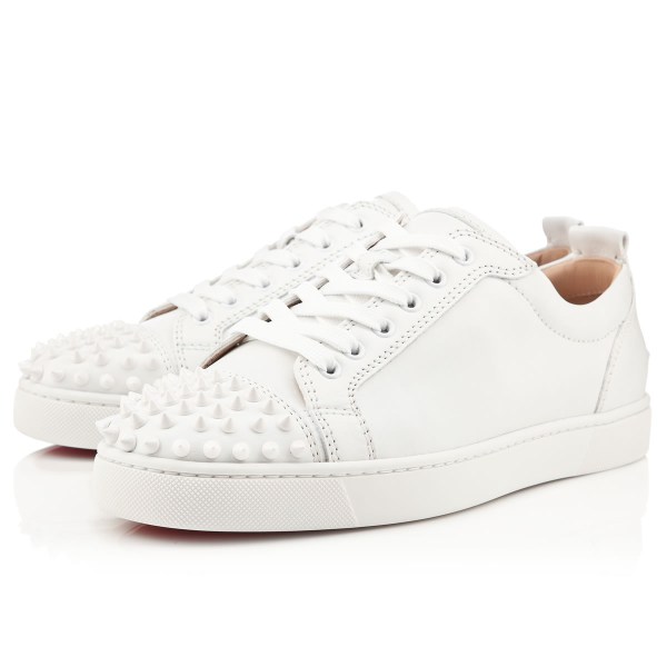 Christian Louboutin Louis Junior Spikes Sneakers Herre Hvide | nmgtcf3m