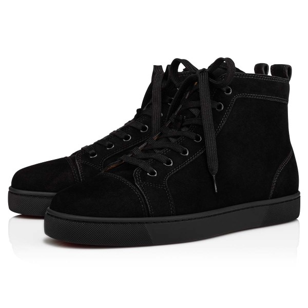 Christian Louboutin Louis Sneakers Herre Sort | NGTeiijO
