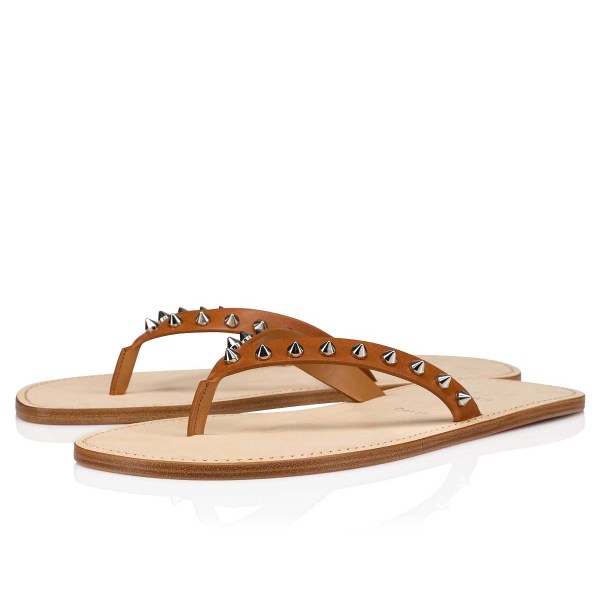 Christian Louboutin Louloulight Badesandaler Herre Brune | GvMK1JpF