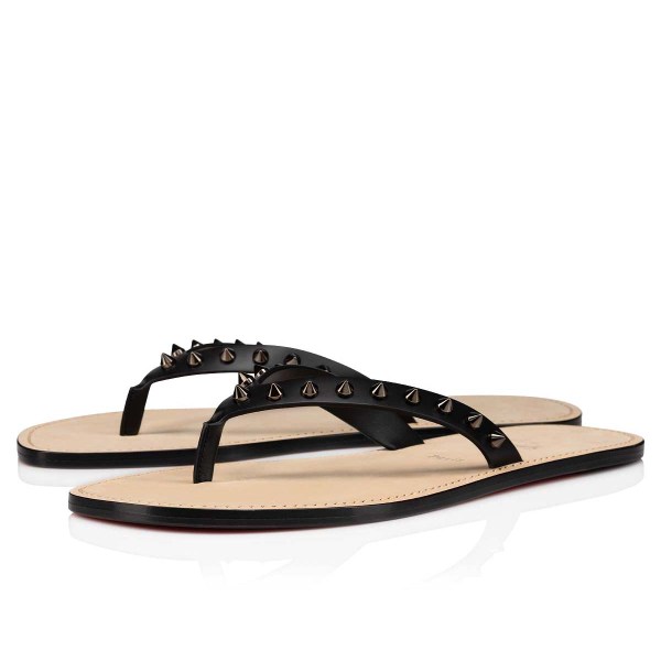 Christian Louboutin Louloulight Badesandaler Herre Sort | r0vLNGYK