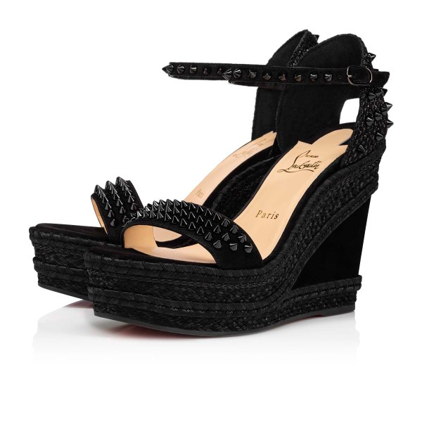 Christian Louboutin Madmonica Espadrillos Dame Sort | EH3GVQAp