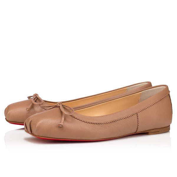 Christian Louboutin Mamadrague Flade Sko Dame Beige | IIBXsAMQ