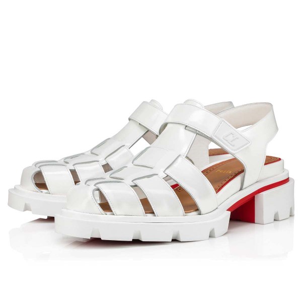 Christian Louboutin Meduzz Badesandaler Herre Hvide | LtR1UUzO