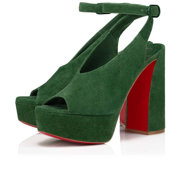 Christian Louboutin Movida Irina Stiletter Dame Grøn | 6luT9kcn