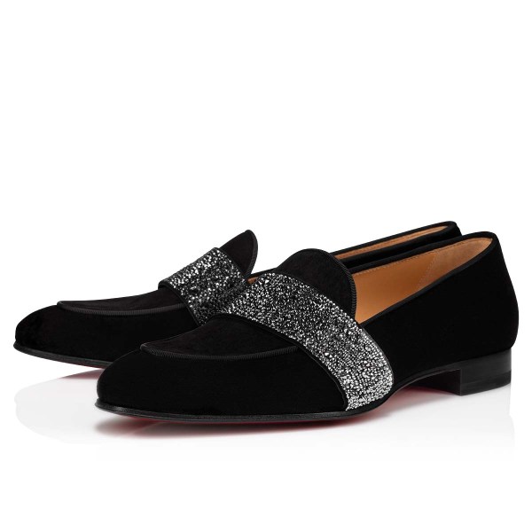 Christian Louboutin Nit Night Strass Loafers Herre Sort | oaa3LhpC