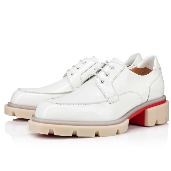 Christian Louboutin Our Georges L Snøresko Herre Hvide | bDSx97mJ