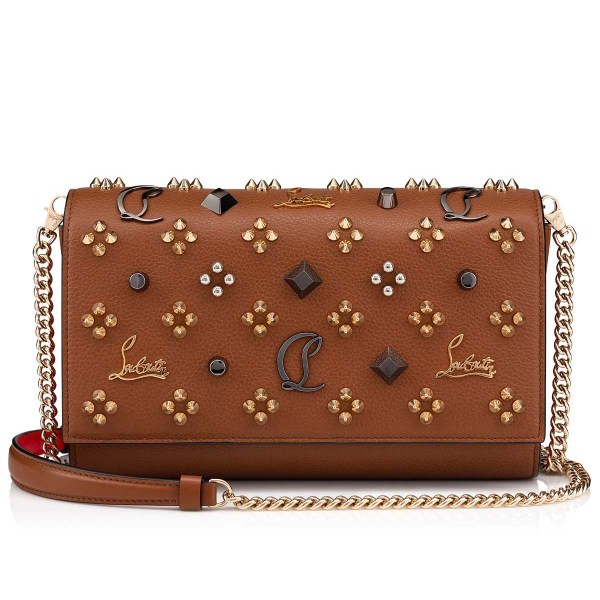 Christian Louboutin Paloma Clutch Crossbody Taske Dame Brune | 6w0KMKPc