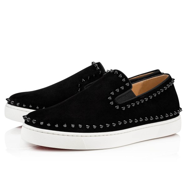 Christian Louboutin Pik Båd Sneakers Herre Sort | 6tcjScEk