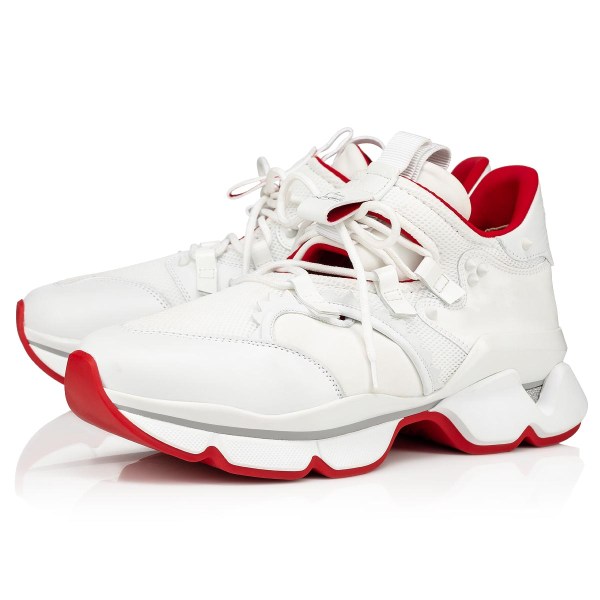 Christian Louboutin Red-runner Sneakers Herre Hvide | UHYvUzbb