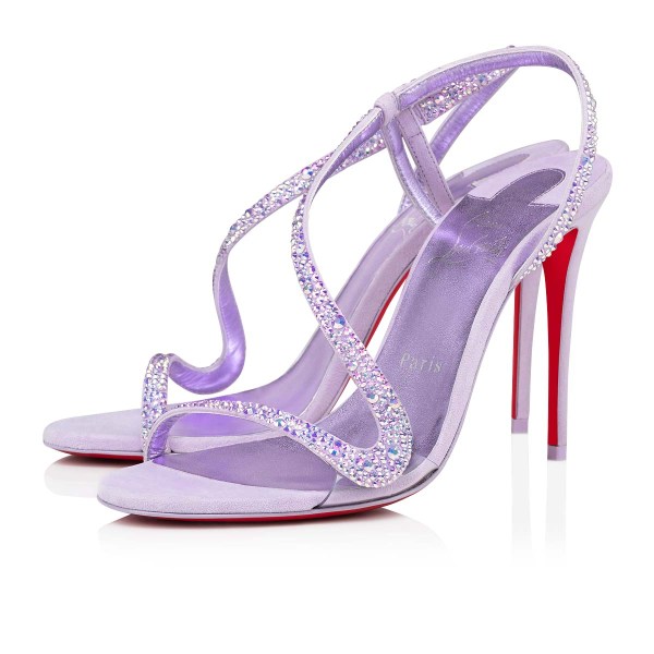 Christian Louboutin Rosalie Strass Sandaler Dame Lilla | dX3b6Z8O