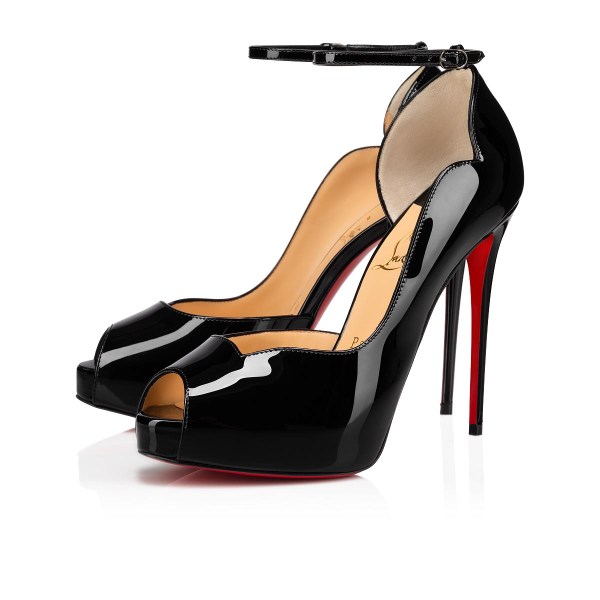 Christian Louboutin Round Chick Alta Stiletter Dame Sort | ClrfMoSI