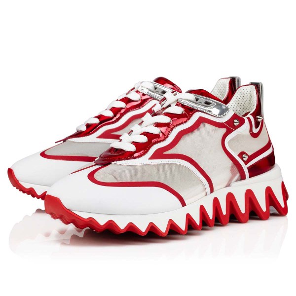 Christian Louboutin Sharkina Sneakers Dame Hvide | NrUSfgwl