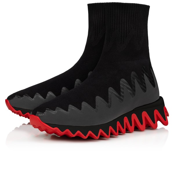 Christian Louboutin Sharky Sock Man Sneakers Herre Sort | X0wBdlsQ