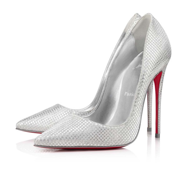 Christian Louboutin So Kate Pumps Dame Sølv Sølv | GCaoU4AF