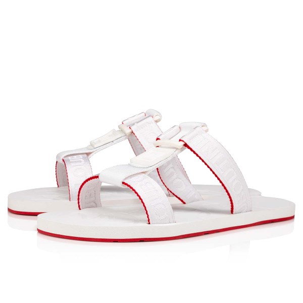 Christian Louboutin Surf Sandaler Herre Hvide | oiXnBfCW