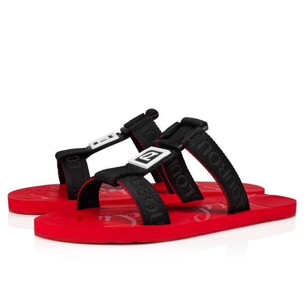 Christian Louboutin Surf Sandaler Herre Sort | t6gM5njW