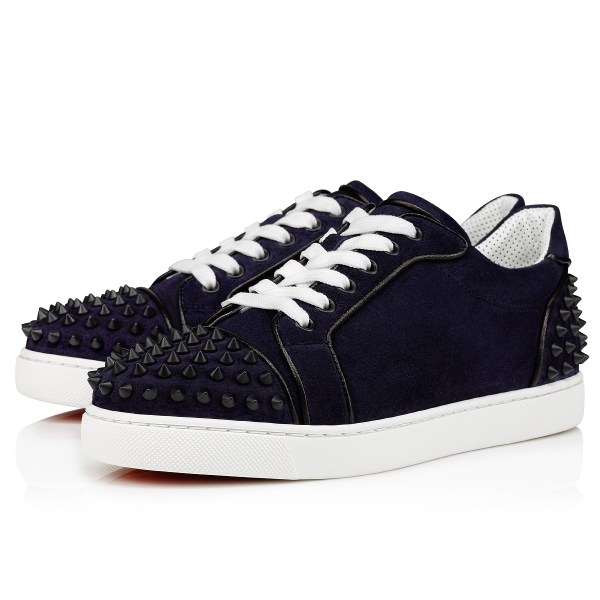 Christian Louboutin Vieira 2 Sneakers Dame Blå | ZnHRCfbM